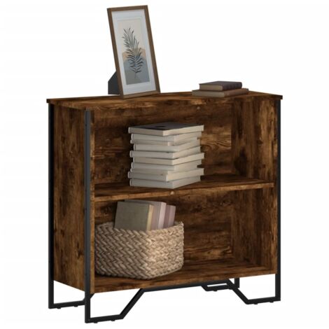 Bibliothèque-Étagère de Rangement chêne fumé 80x31x74,5 cm bois d'ingénierie 351326 (1/5)