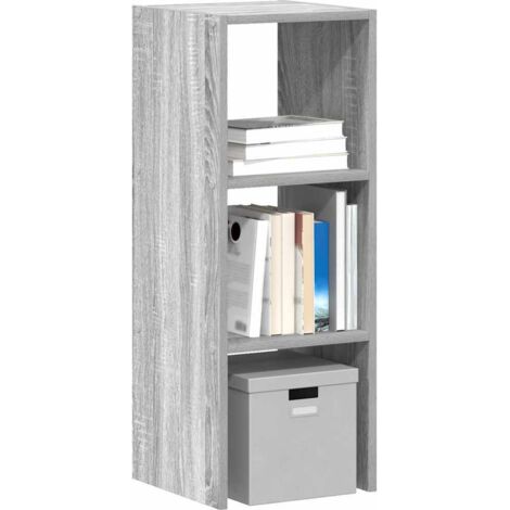 Bibliothèque empilable-Étagère de Rangement sonoma gris 30x30x80 cm bois ingénierie 325966 (1/5)