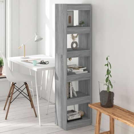 Bibliothèque de pièce-Étagère de Rangement Sonoma gris 40x30x166 cm 123320 (1/5)