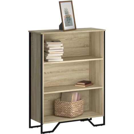 Bibliothèque-Étagère de Rangement chêne sonoma 80x31x106 cm bois d'ingénierie 363775 (1/5)