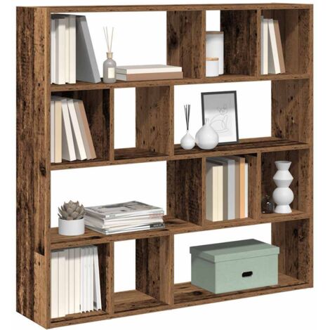 Bibliothèque de pièce-Étagère de Rangement vieux bois 105x24x102 cm 828830 (1/5)