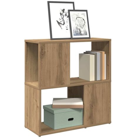 Bibliothèque-Étagère de Rangement chêne artisanal 60x24x63 cm bois d'ingénierie 803696 (1/5)