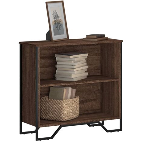 Bibliothèque-Étagère de Rangement chêne marron 80x31x74,5 cm bois d'ingénierie 918227 (1/5)
