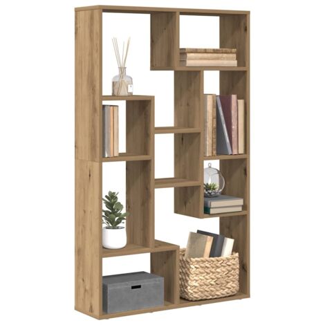 Bibliothèque-Étagère de Rangement chêne artisanal 72x20x120 cm bois d'ingénierie 100467 (1/5)