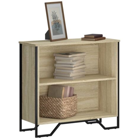 Bibliothèque-Étagère de Rangement chêne sonoma 80x31x74,5 cm bois d'ingénierie 152970 (1/5)