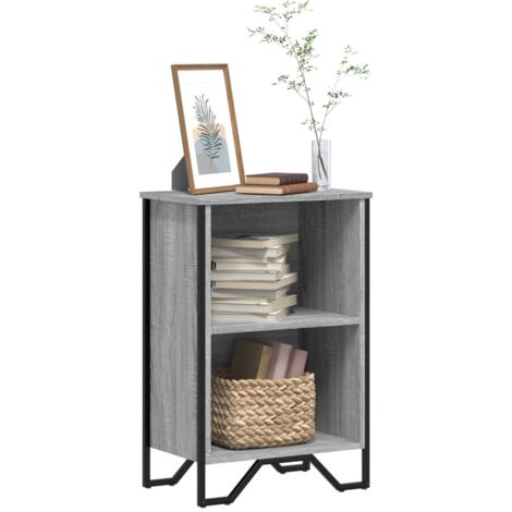 Bibliothèque-Étagère de Rangement sonoma gris 50x31x74,5 cm bois d'ingénierie 522746 (1/5)