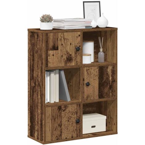 Bibliothèque-Étagère de Rangement vieux bois 60x24x76,5 cm bois d'ingénierie 226375 (1/5)