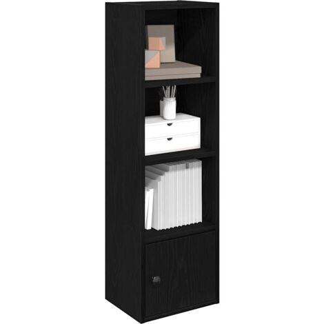 Bibliothèque-Étagère de Rangement chêne noir 31x24x102 cm bois d'ingénierie 294081 (1/5)
