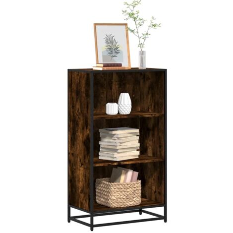 Bibliothèque-Étagère de Rangement chêne fumé 60x35x107,5 cm bois d'ingénierie 815521 (1/5)
