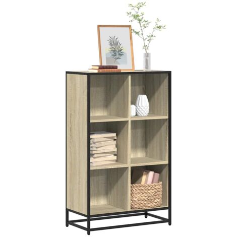 Bibliothèque-Étagère de Rangement chêne sonoma 65,5x33x107,5 cm bois d'ingénierie 460694 (1/5)
