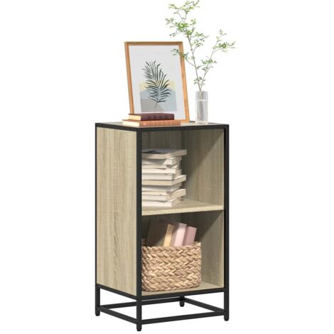 Bibliothèque-Étagère de Rangement chêne sonoma 40x35x76 cm bois d'ingénierie 309800 (1/5)