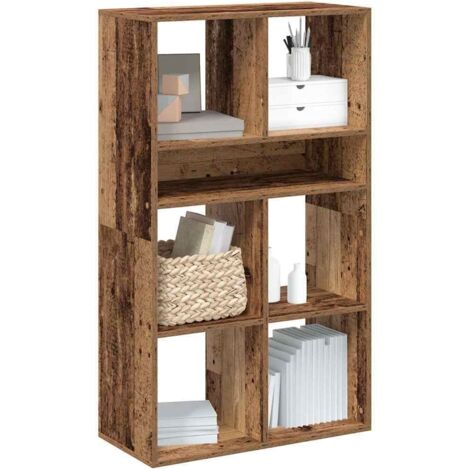 Bibliothèque-Étagère de Rangement vieux bois 66x31x112 cm bois d'ingénierie 957419 (1/5)