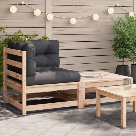 Canapé d'angle de jardin avec coussins-Salon de jardin Sofa extérieur et repose-pieds 405694 (1/5)