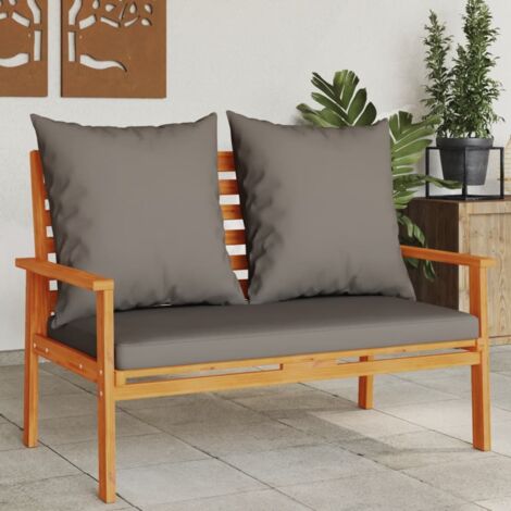 Canapé de jardin-Salon de jardin Sofa extérieur 120 cm avec coussin bois d'acacia massif 701484 (1/5)