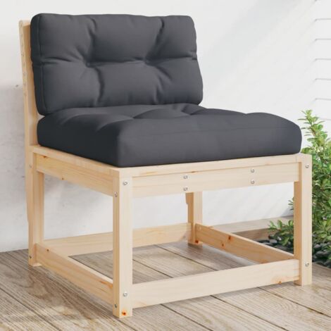 Canapé de jardin avec coussins-Salon de jardin Sofa extérieur bois de pin solide 428802 (1/5)