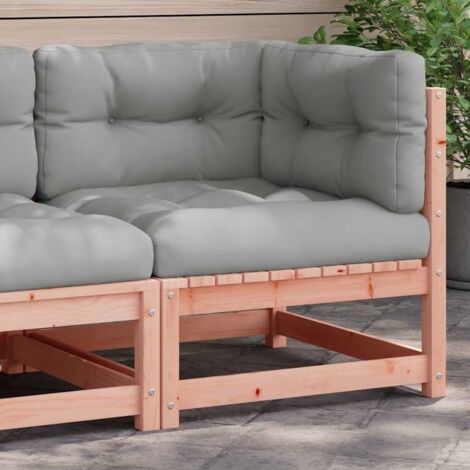 Canapé d'angle de jardin avec coussins-Salon de jardin Sofa extérieur bois massif douglas 126668 (1/5)