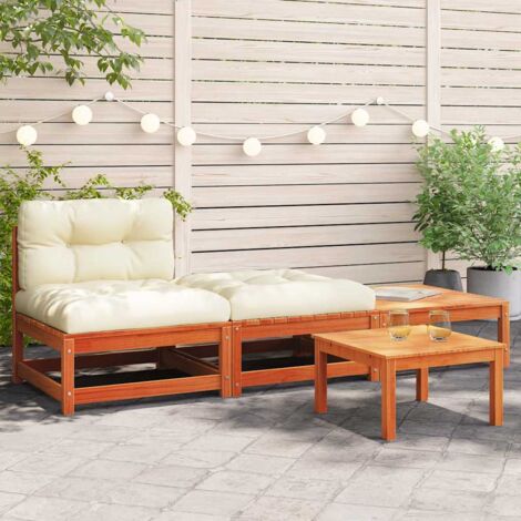 Canapé de jardin sans accoudoirs avec coussins-Salon de jardin Sofa extérieur et repose-pieds 521425 (1/5)