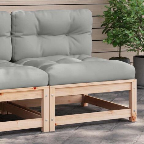 Canapé de jardin sans accoudoirs et coussins-Salon de jardin Sofa extérieur bois massif de pin 871780 (1/5)