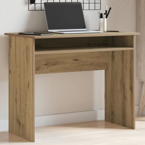 Bureau-Table de Travail-Bureau d'ordinateur chêne artisanal 90x50x74 cm bois d'ingénierie 821817 (1/5)