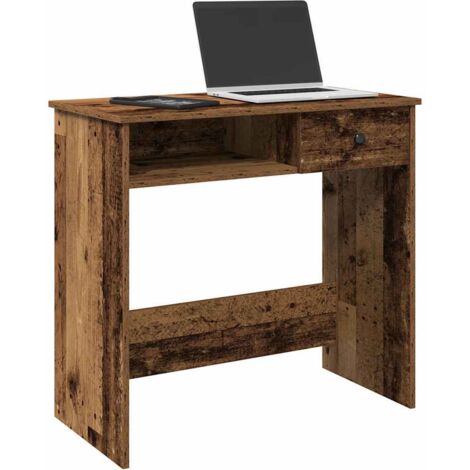 Bureau-Table de Travail-Bureau d'ordinateur style vieux bois 80x40x75 cm bois d'ingénierie 341023 (1/5)