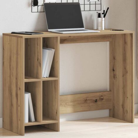 Bureau-Table de Travail-Bureau d'ordinateur chêne artisanal 102,5x35x75 cm bois d'ingénierie 606432 (1/5)