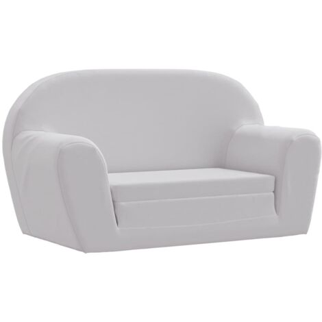Chaise longue pliable-Bain de soleil-Transat de relaxation pour enfants gris clair 126993 (1/5)