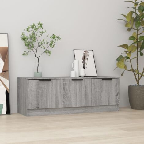 Meuble TV-Banc TV-Meuble Télé Sonoma gris 102x35x36,5 cm Bois d'ingénierie 179864 (1/5)