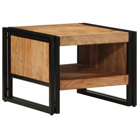 Table basse-Table Salon-Table d'appoint 50x50x38 cm bois massif acacia 451380 (1/5)