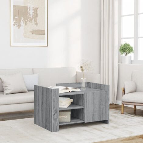 Table basse-Table Salon-Table d'appoint sonoma gris 80x50x50 cm Bois d'ingénierie 731675 (1/5)