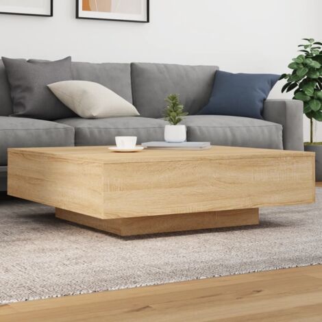 Table basse-Table Salon -Table d'appoint chêne sonoma 100x100x31 cm bois d'ingénierie 922827 (1/5)