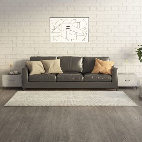 Tables basses avec pieds en métal-Table Salon-Table d'appoint 2 pcs Gris béton 50x50x40 cm 769432 (1/5)