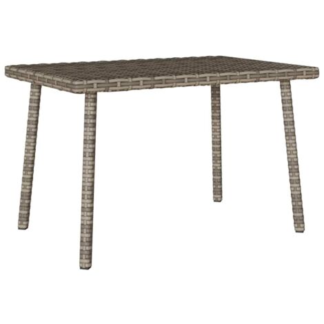 Table basse de jardin-Meuble de jardin rectangulaire gris 60x40x37 cm rotin 218555 (1/5)