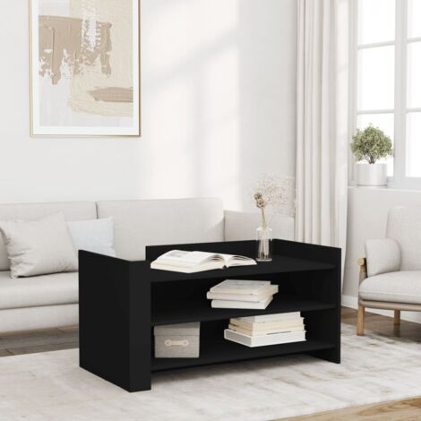 Table basse-Table Salon-Table d'appoint noir 100x50x50 cm bois d'ingénierie 716091 (1/5)