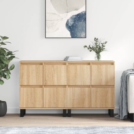 Buffets 2 pcs-Lot de 2 Meuble de rangement chêne sonoma bois d'ingénierie 789300 (1/5)