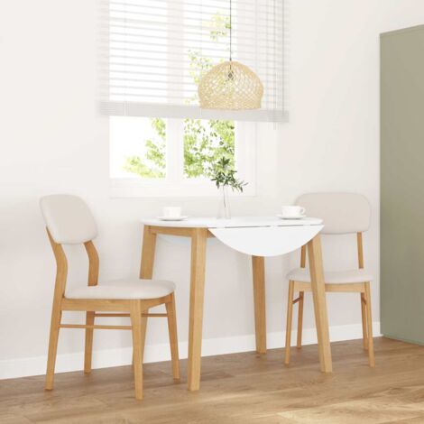 Chaises à manger coussins 2 pcs-Chaises de Salle à Manger-Chaise de cuisine naturel bois massif caoutchouc 825869 (1/5)