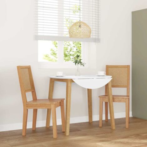 Chaises à manger 2 pcs-Chaises de Salle à Manger-Chaise de cuisine bois massif caoutchouc 686522 (1/5)