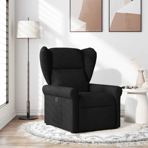 Fauteuil inclinable-Chaise de relaxation-Fauteuil Relax Noir Tissu 541957 (1/5)