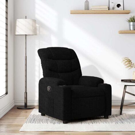 Fauteuil inclinable-Chaise de relaxation-Fauteuil Relax Noir Tissu 441013 (1/5)
