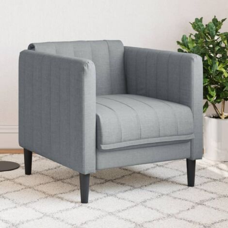 Fauteuil-Chaise de relaxation-Fauteuil Relax gris clair tissu 551300 (1/5)
