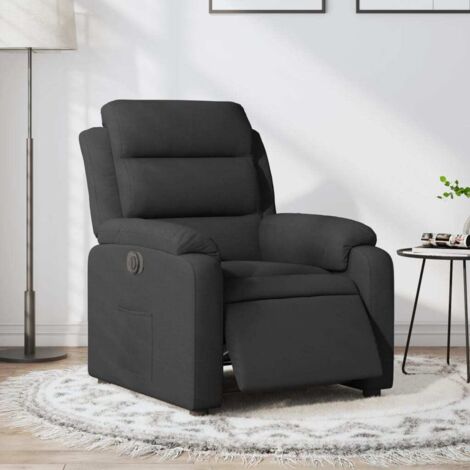 Fauteuil inclinable électrique-Chaise de relaxation-Fauteuil Relax Noir Tissu 692038 (1/5)