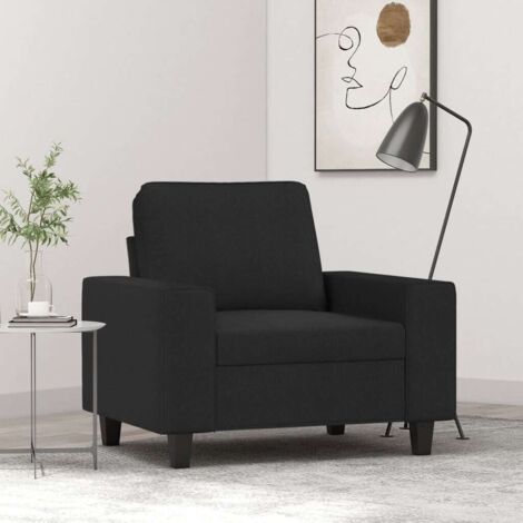 Fauteuil-Chaise de relaxation-Fauteuil Relax Noir 60 cm Tissu 578628 (1/5)