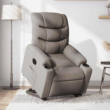 Fauteuil inclinable électrique-Chaise de relaxation-Fauteuil Relax taupe tissu 945418 (1/5)