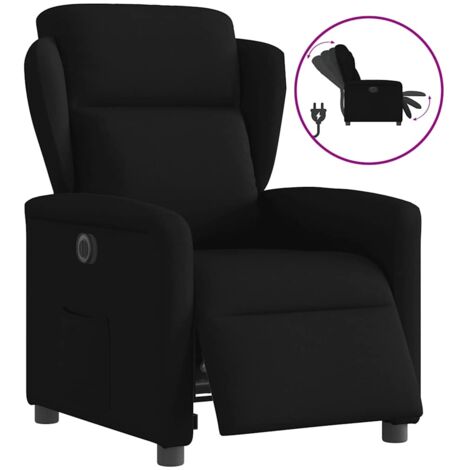 Fauteuil inclinable électrique-Chaise de relaxation-Fauteuil Relax Noir Tissu 472941 (1/5)