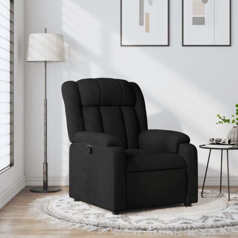 Fauteuil inclinable-Chaise de relaxation-Fauteuil Relax Noir Tissu 663582 (1/5)