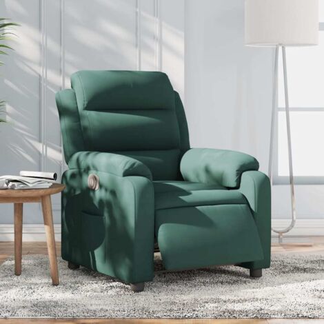 Fauteuil inclinable électrique-Chaise de relaxation-Fauteuil Relax vert foncé velours 816870 (1/5)