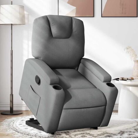 Fauteuil inclinable-Chaise de relaxation-Fauteuil Relax Gris foncé Tissu 479037 (1/5)