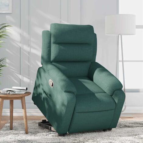 Fauteuil inclinable-Chaise de relaxation-Fauteuil Relax vert foncé tissu 128000 (1/5)