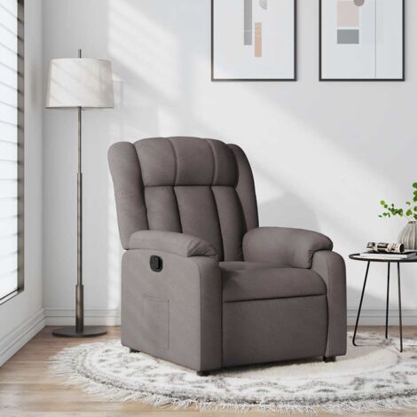 Fauteuil inclinable-Chaise de relaxation-Fauteuil Relax Taupe Tissu 639942 (1/5)