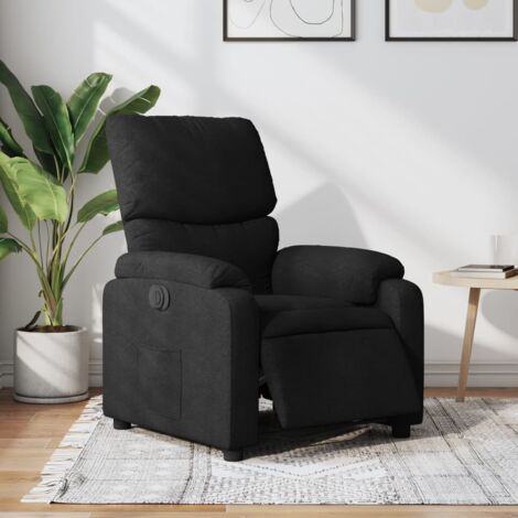Fauteuil inclinable électrique-Chaise de relaxation-Fauteuil Relax Noir Tissu 902743 (1/5)