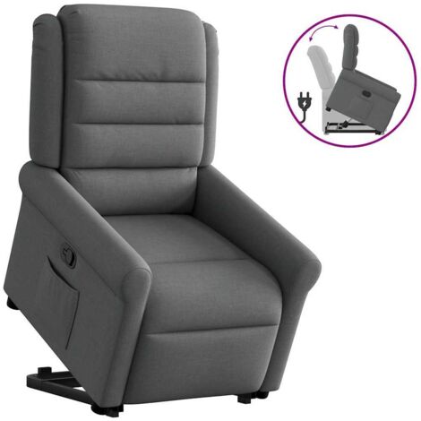 Fauteuil inclinable-Chaise de relaxation-Fauteuil Relax Gris foncé Tissu 151273 (1/5)